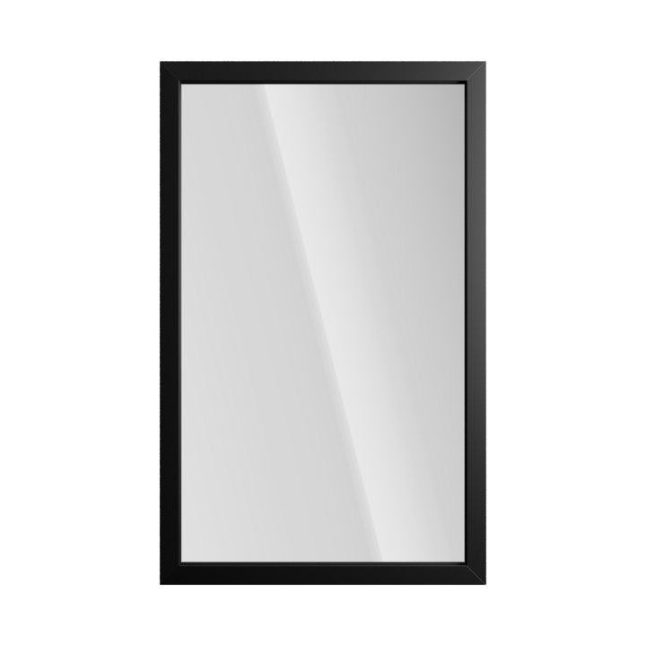 Чёрный — Стекло дымчатое матовое