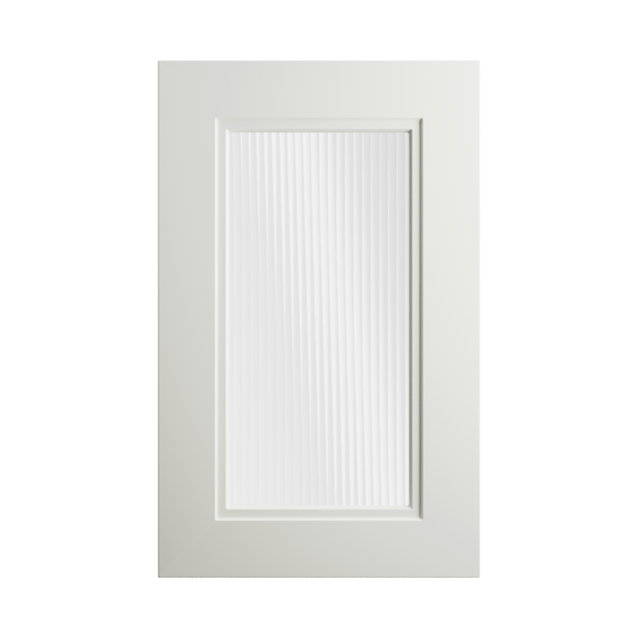 Белый чистый — Стекло рифлёное матовое