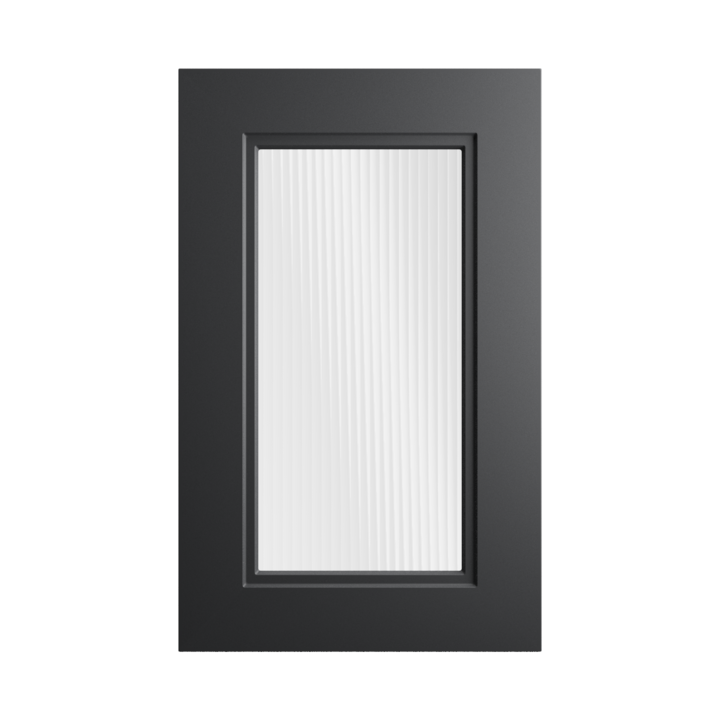 Чёрный — Стекло рифлёное матовое